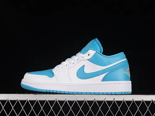 All categories Air Jordan Jordan series basketball shoes Air Jordan 1 Low Z version Air Jordan 1 Low "Aquatone" Joe 1 blue and white low-top cultural and casual sneakers 553560-174